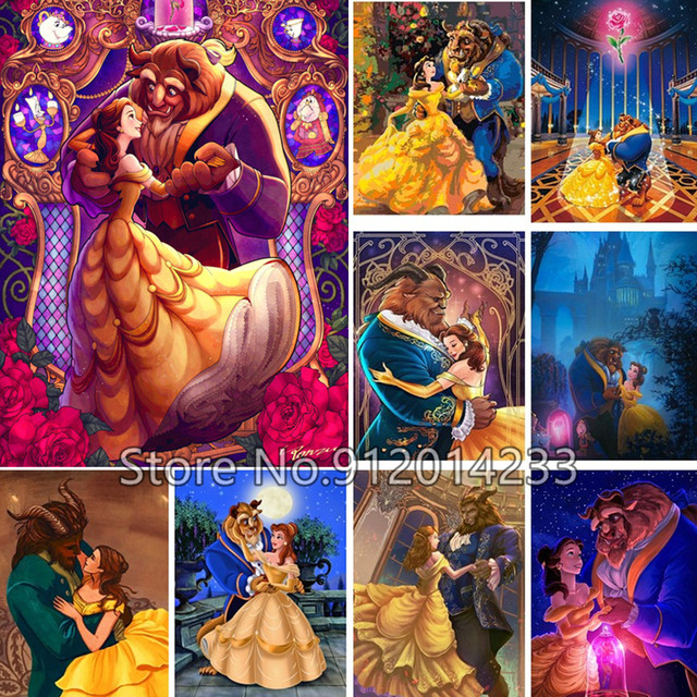 Beauty And The Beast Diamond Painting Disney Movie Diy Diamond